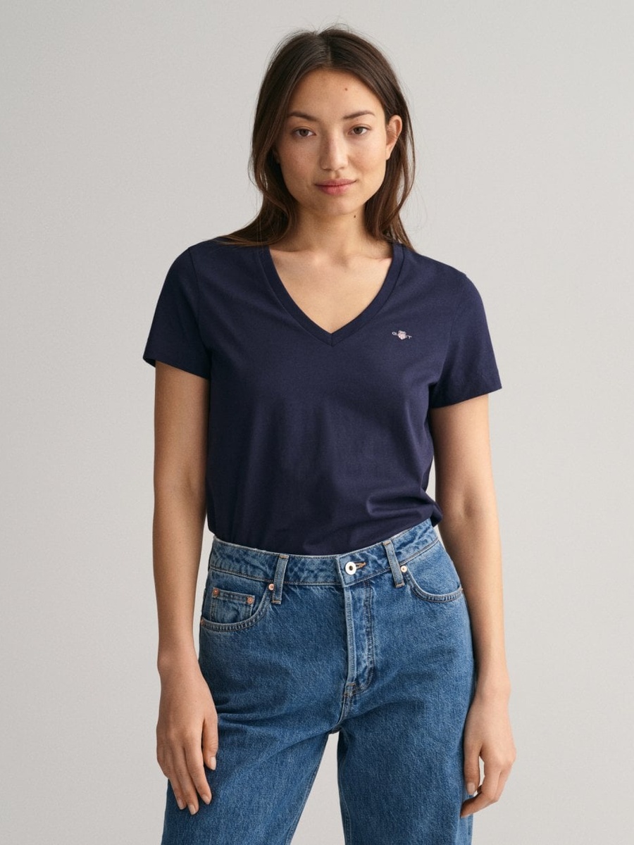 Shield V Neck T-Shirt
