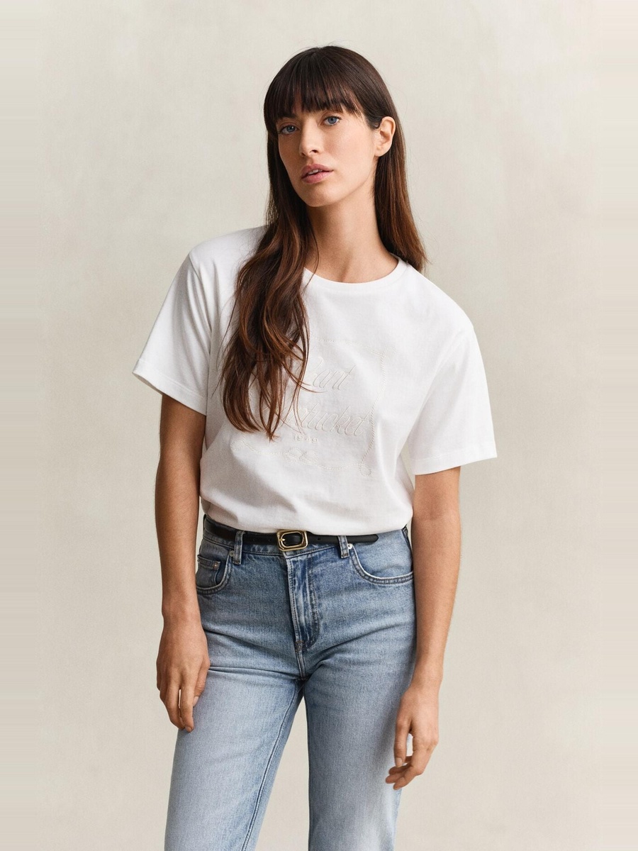 Embroidered Cotton T-Shirt