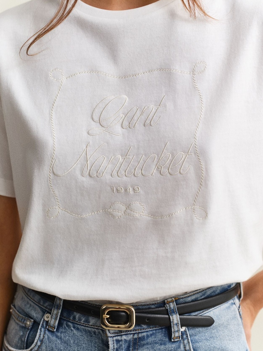 Embroidered Cotton T-Shirt