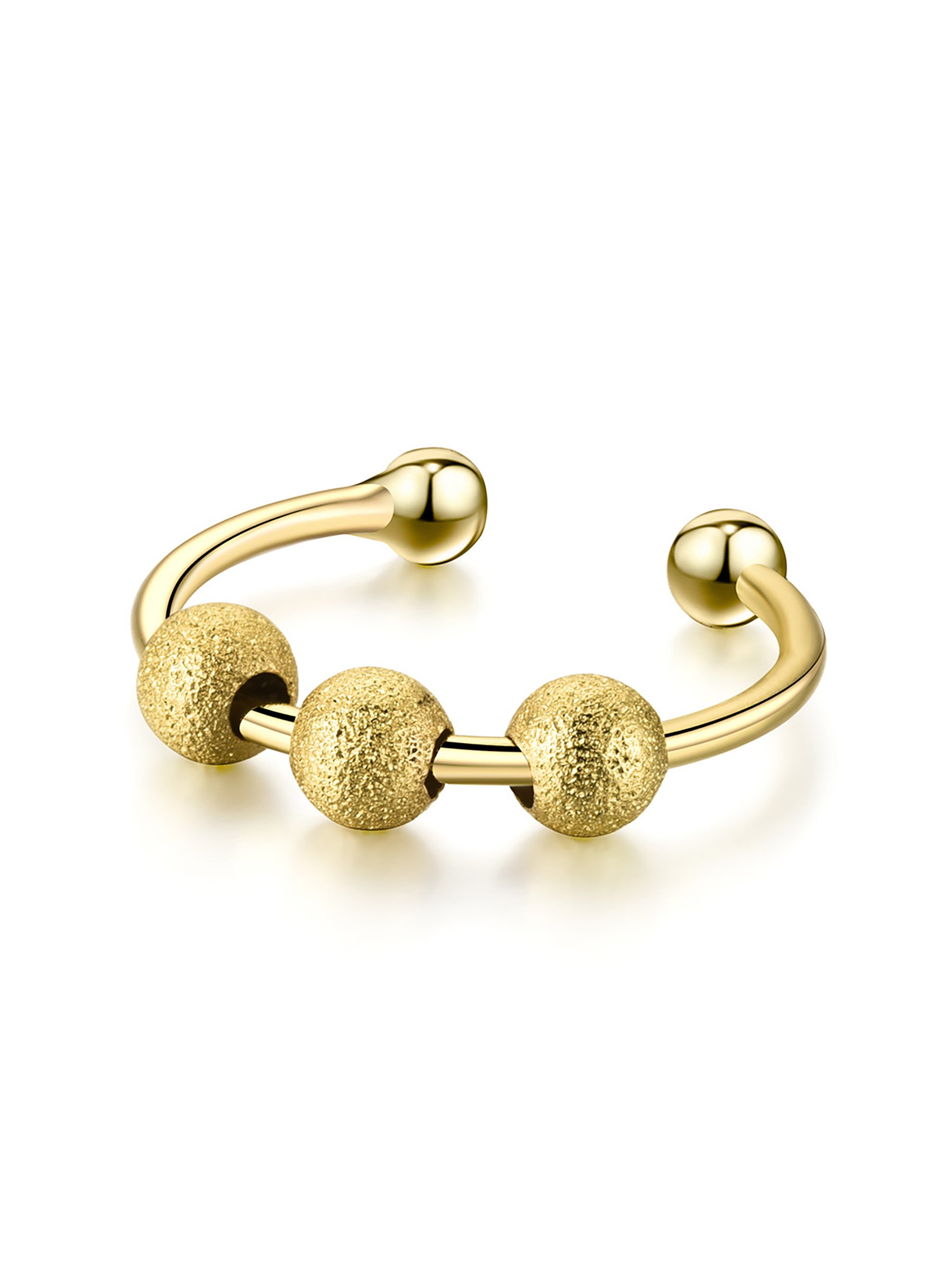 Gold Bead Spinner Ring