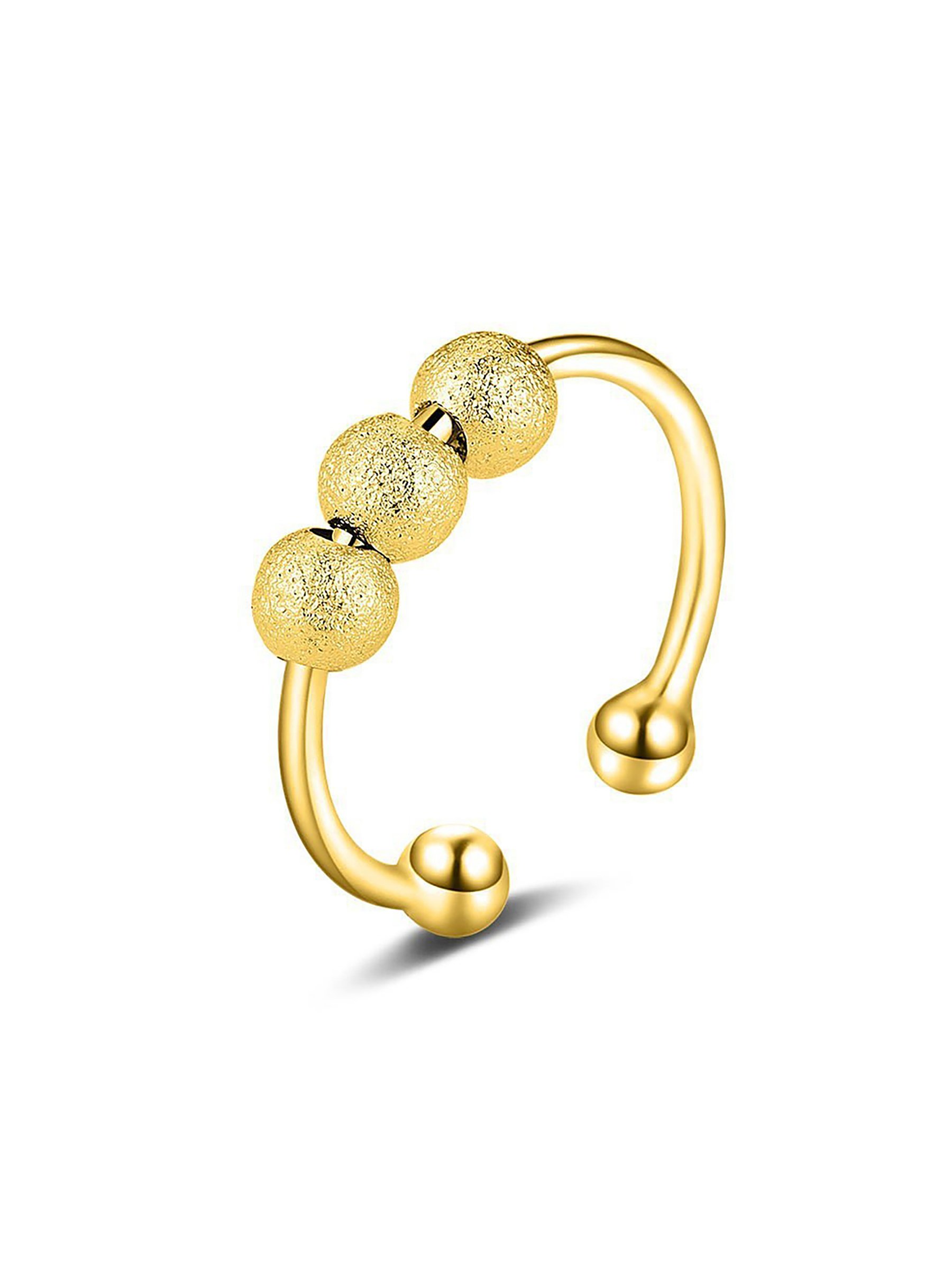 Gold Bead Spinner Ring