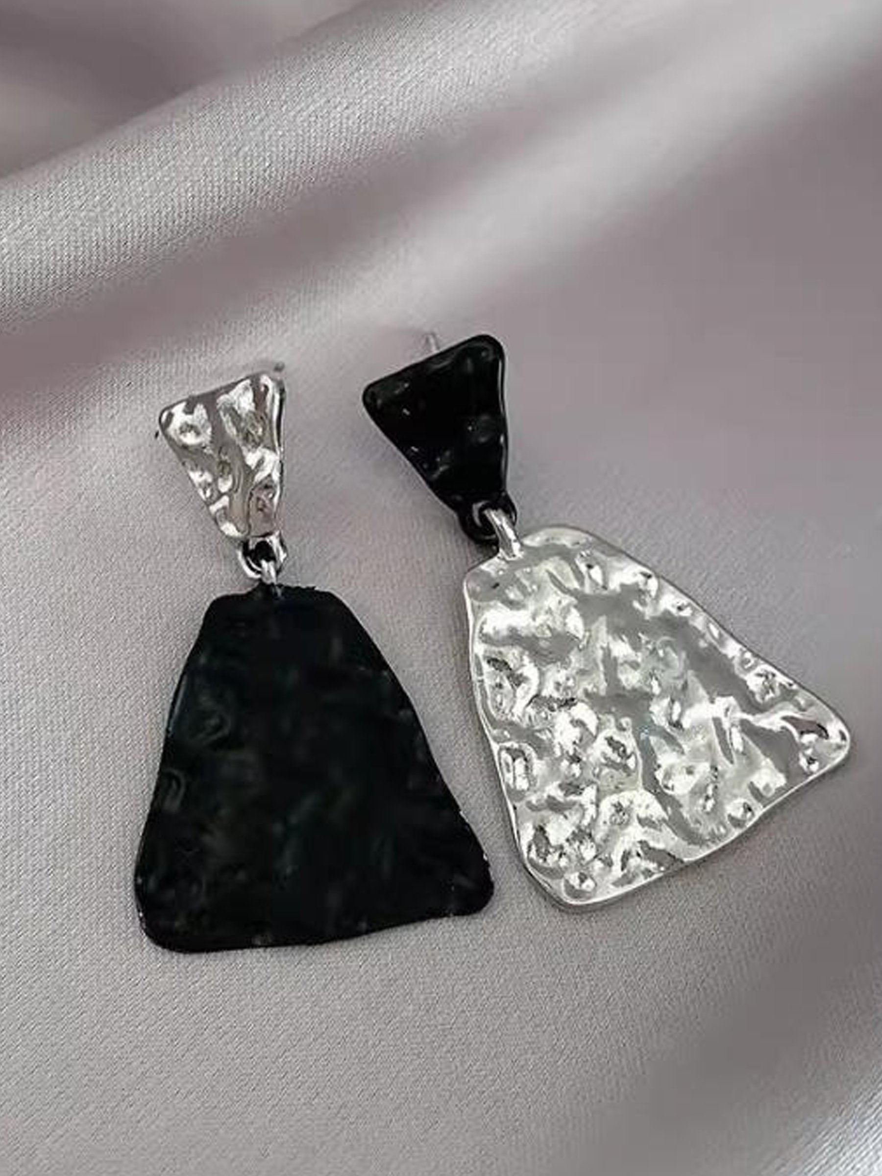Hammered Drop Earrings