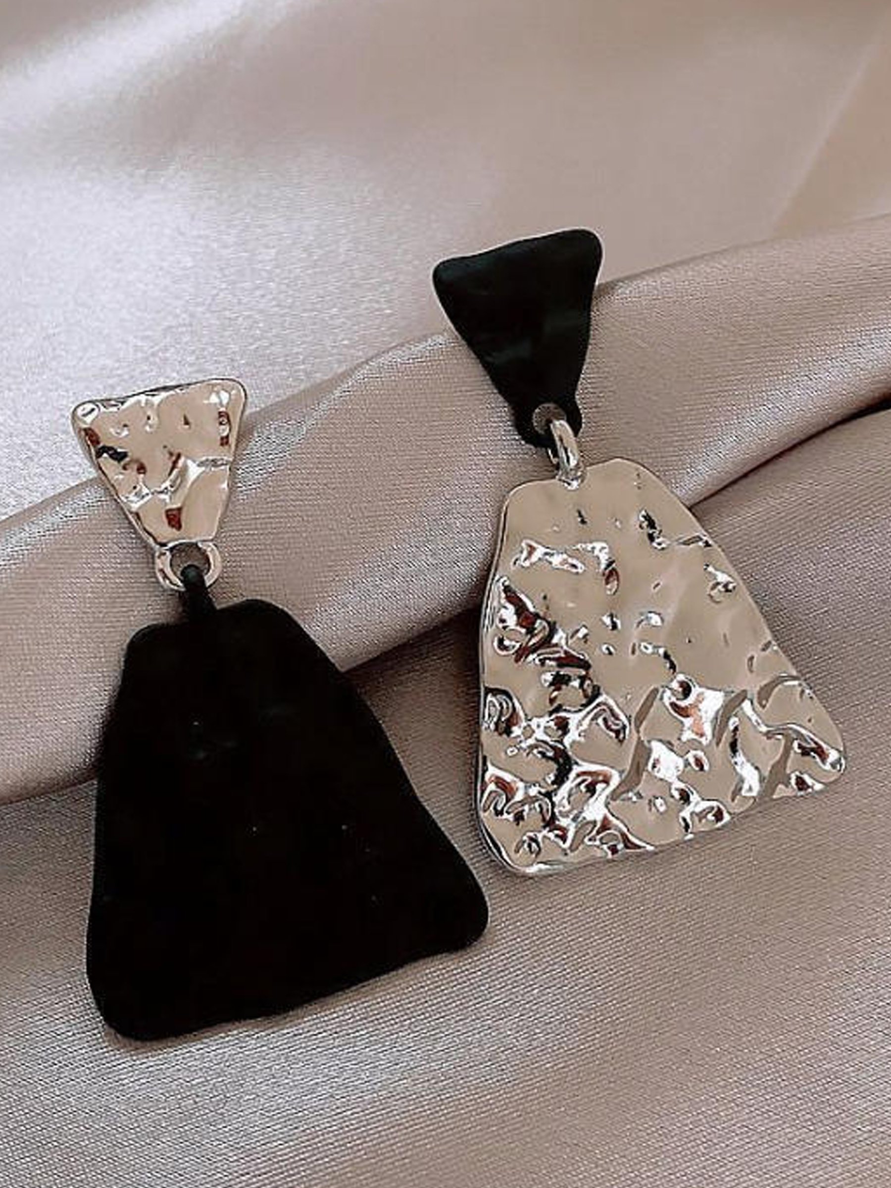 Hammered Drop Earrings
