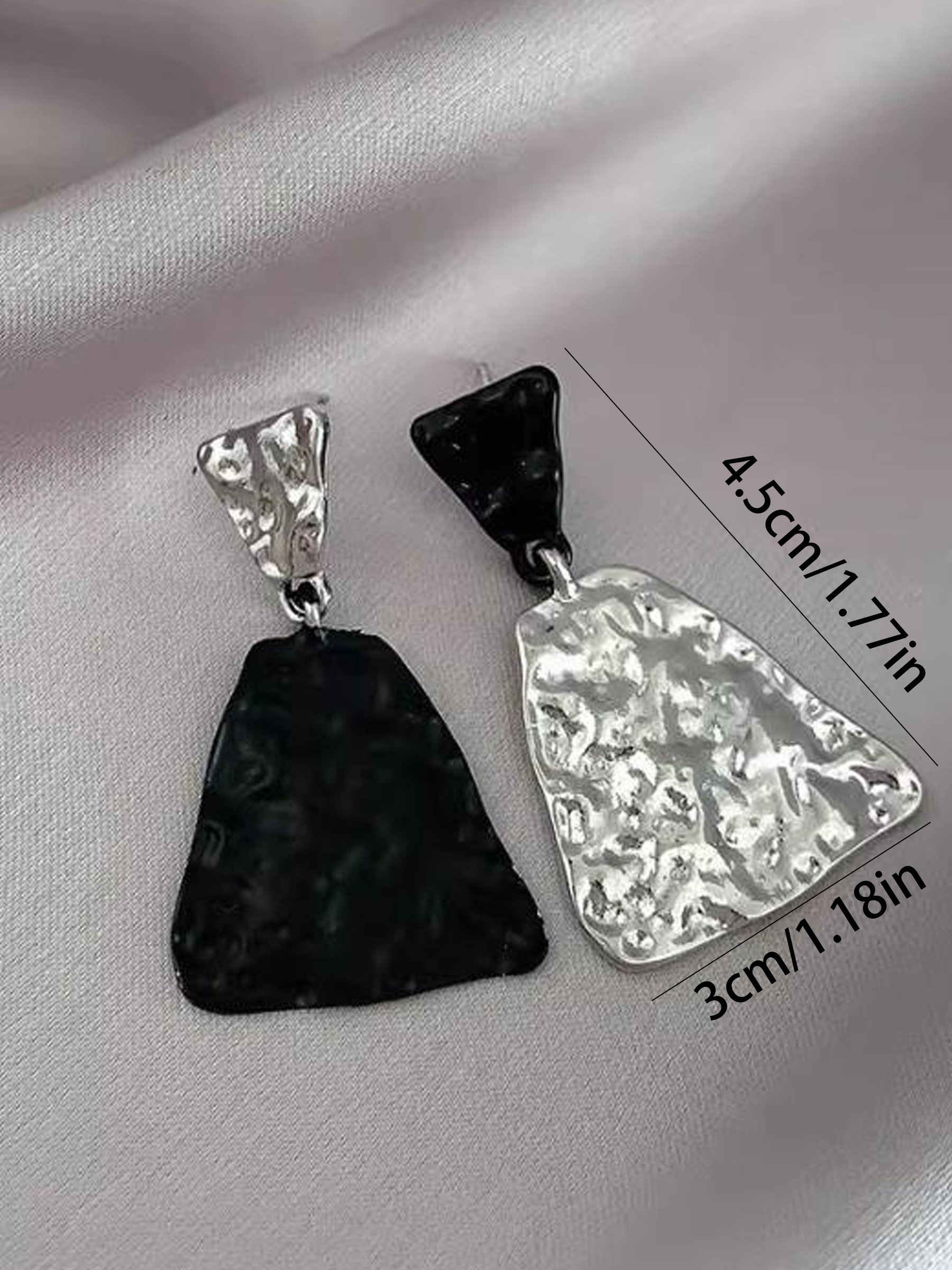 Hammered Drop Earrings