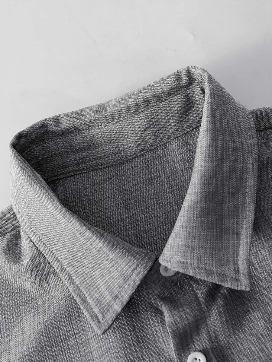Grey Solid Pocket Detail Shirt and Trousers Co-Ord Set