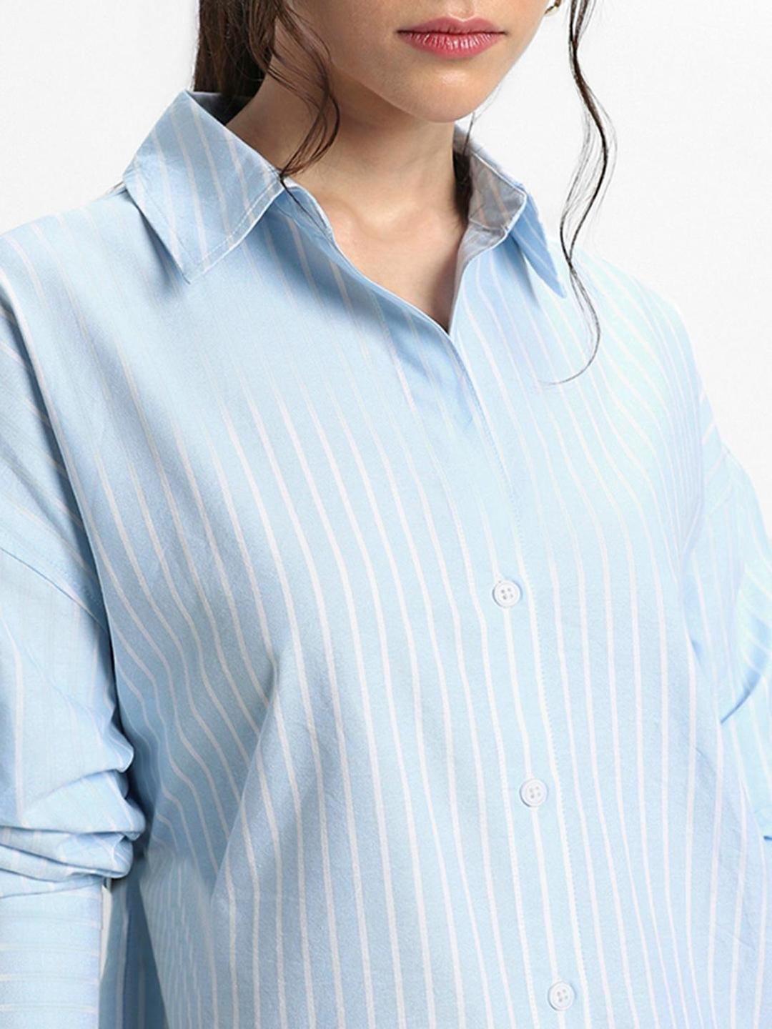 Blue Relaxed Fit Casual Shirt
