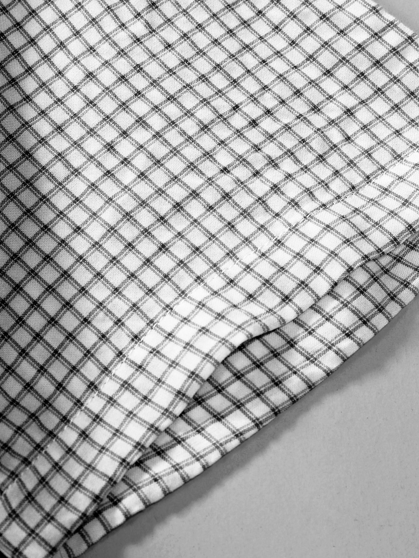 Men Plus Size Plaid Casual Shirt