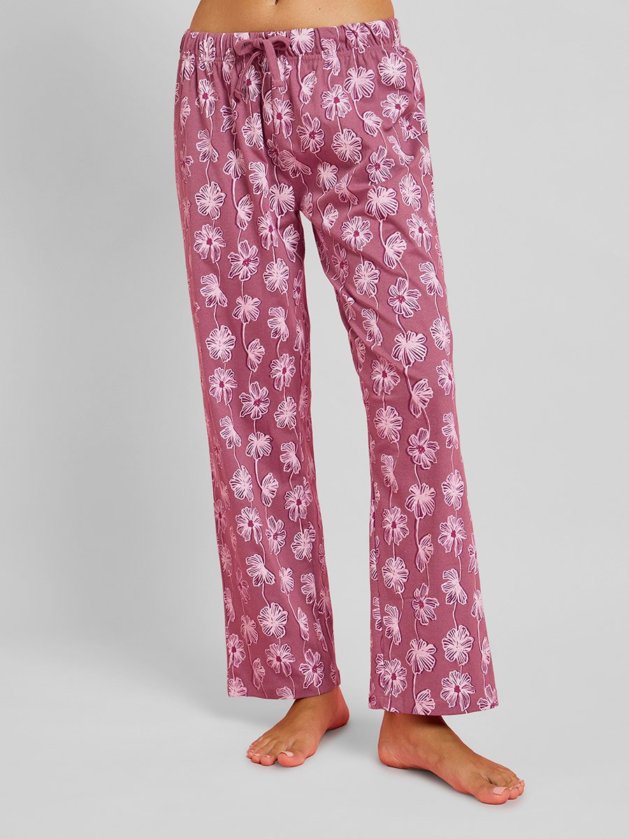 Pack of 3 - Floral Placket Vest, Shorts and Pyjama Set