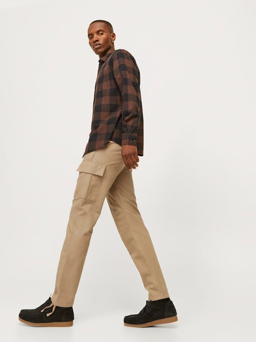 Men Brown Barkley Cargo Pants