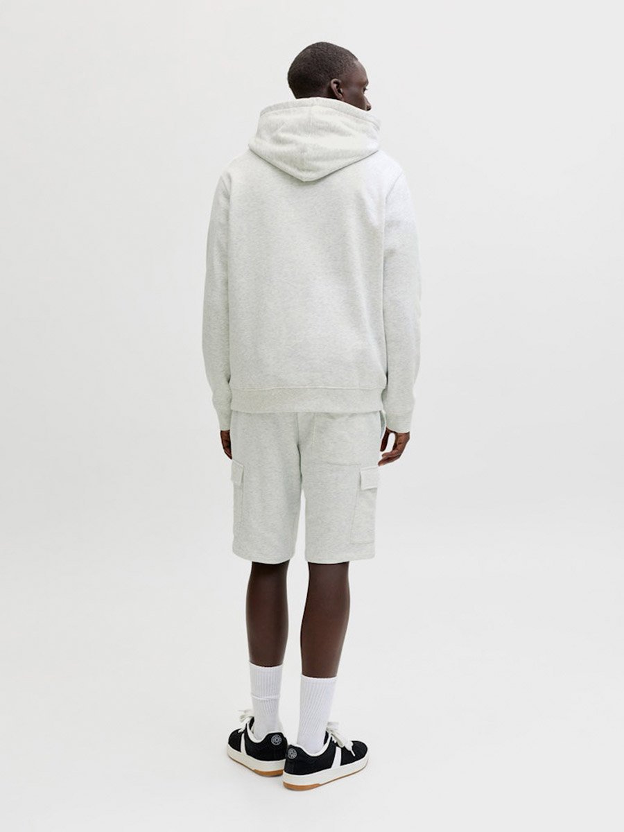 Men Melange Sweat Shorts with Cargo Pockets