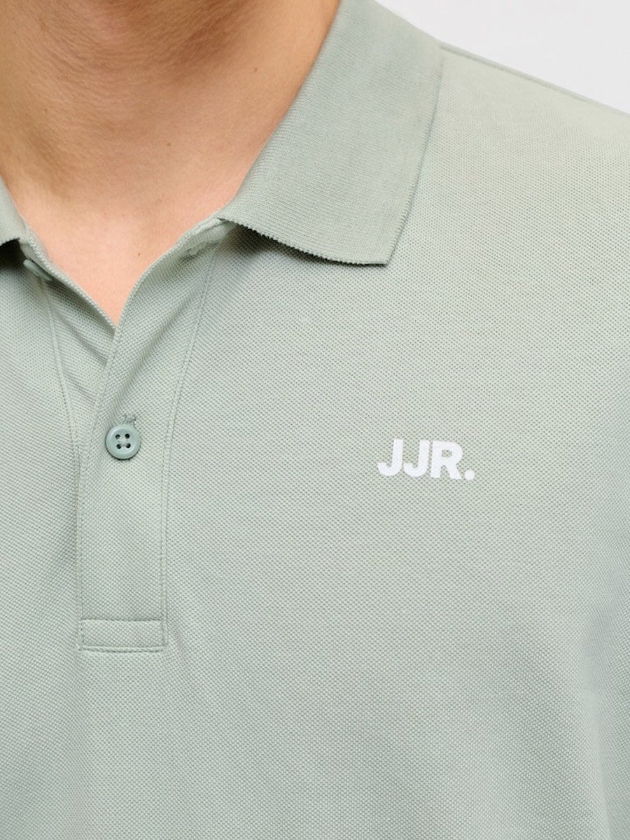 Men Green Cotton Regular Polo