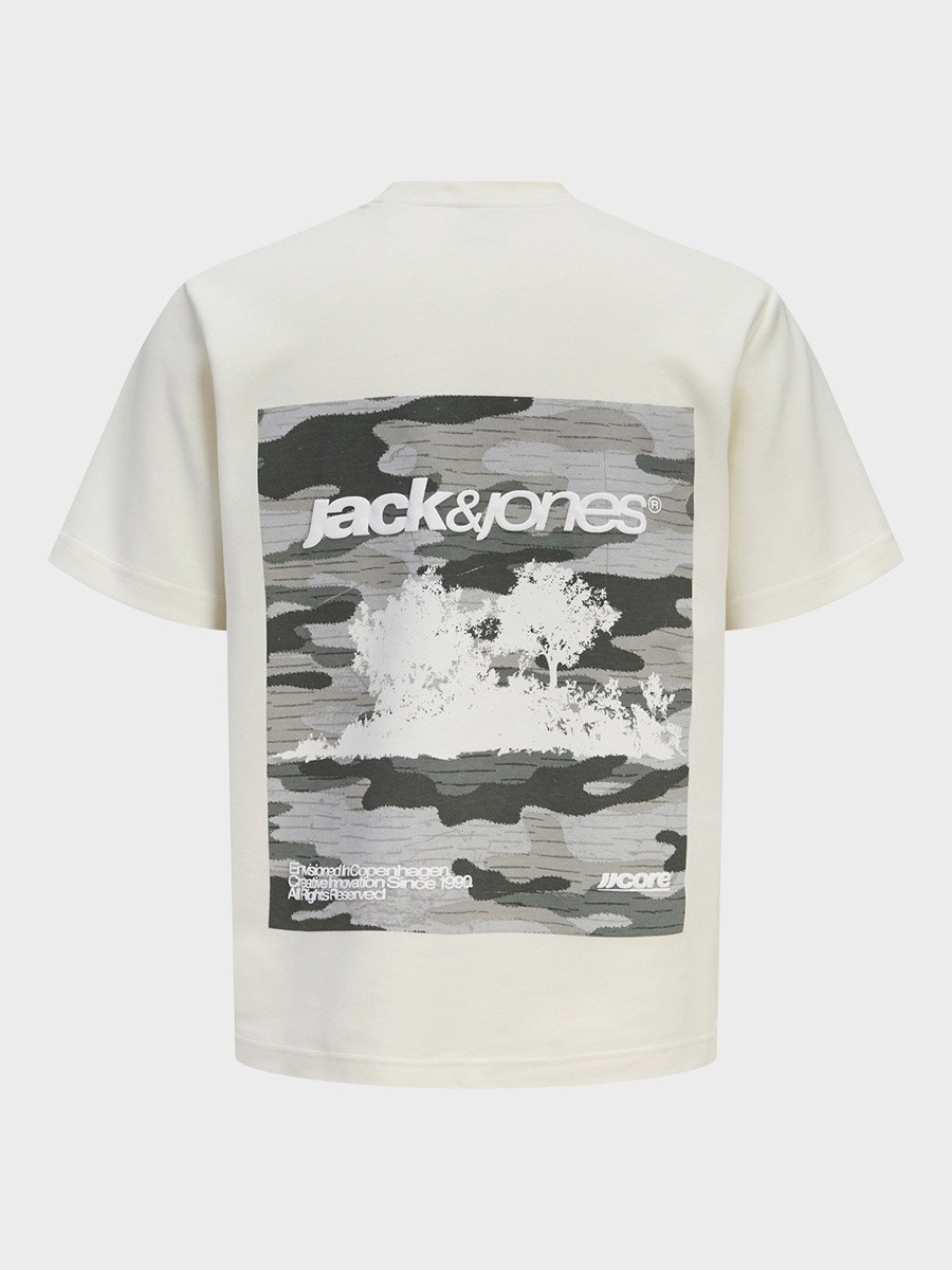 Men Off White Logo Cotton Crew Neck T-Shirt