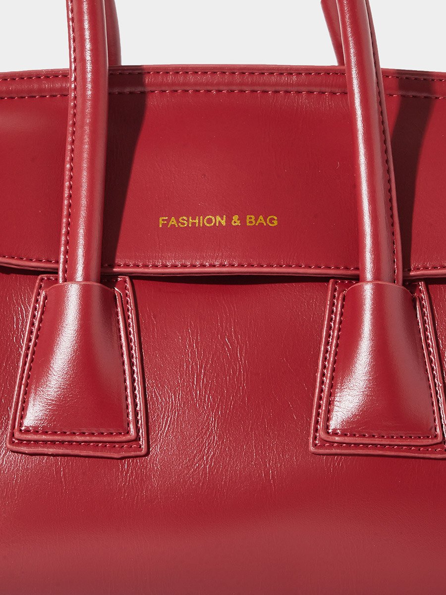 Flap Design Shoulder Bag with Pouch
