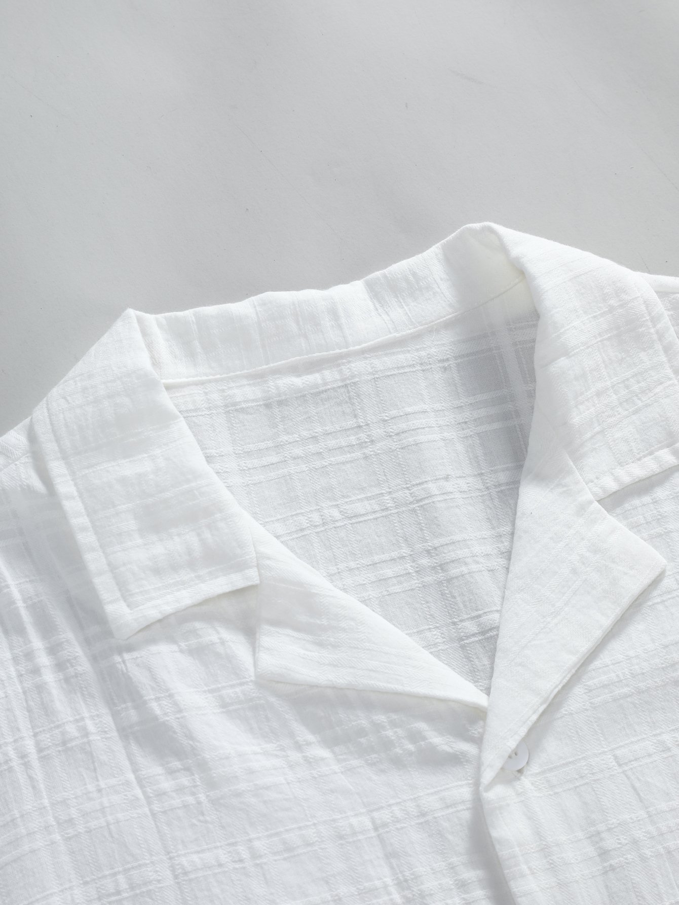 Men Plus Size Textured Casual Shirt