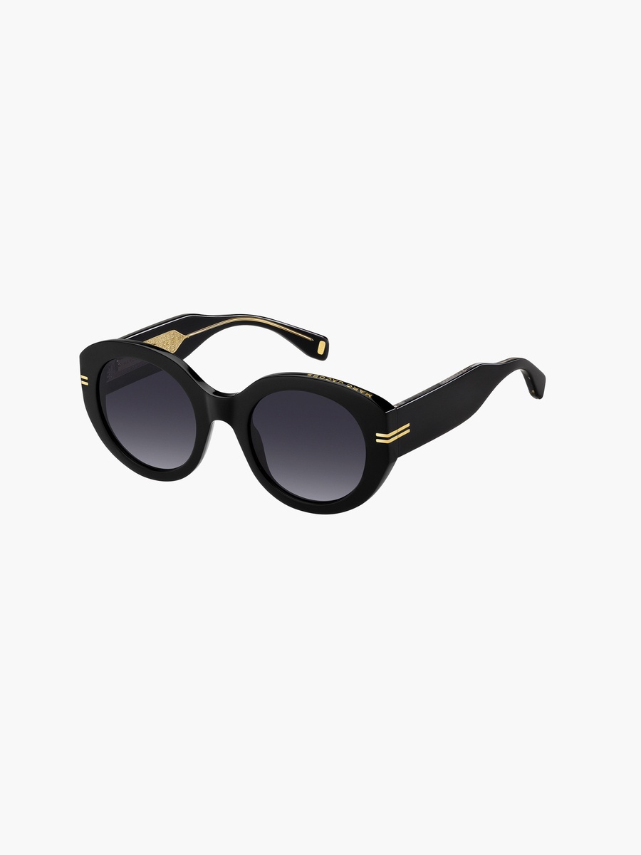 51MM Black Oval Sunglasses