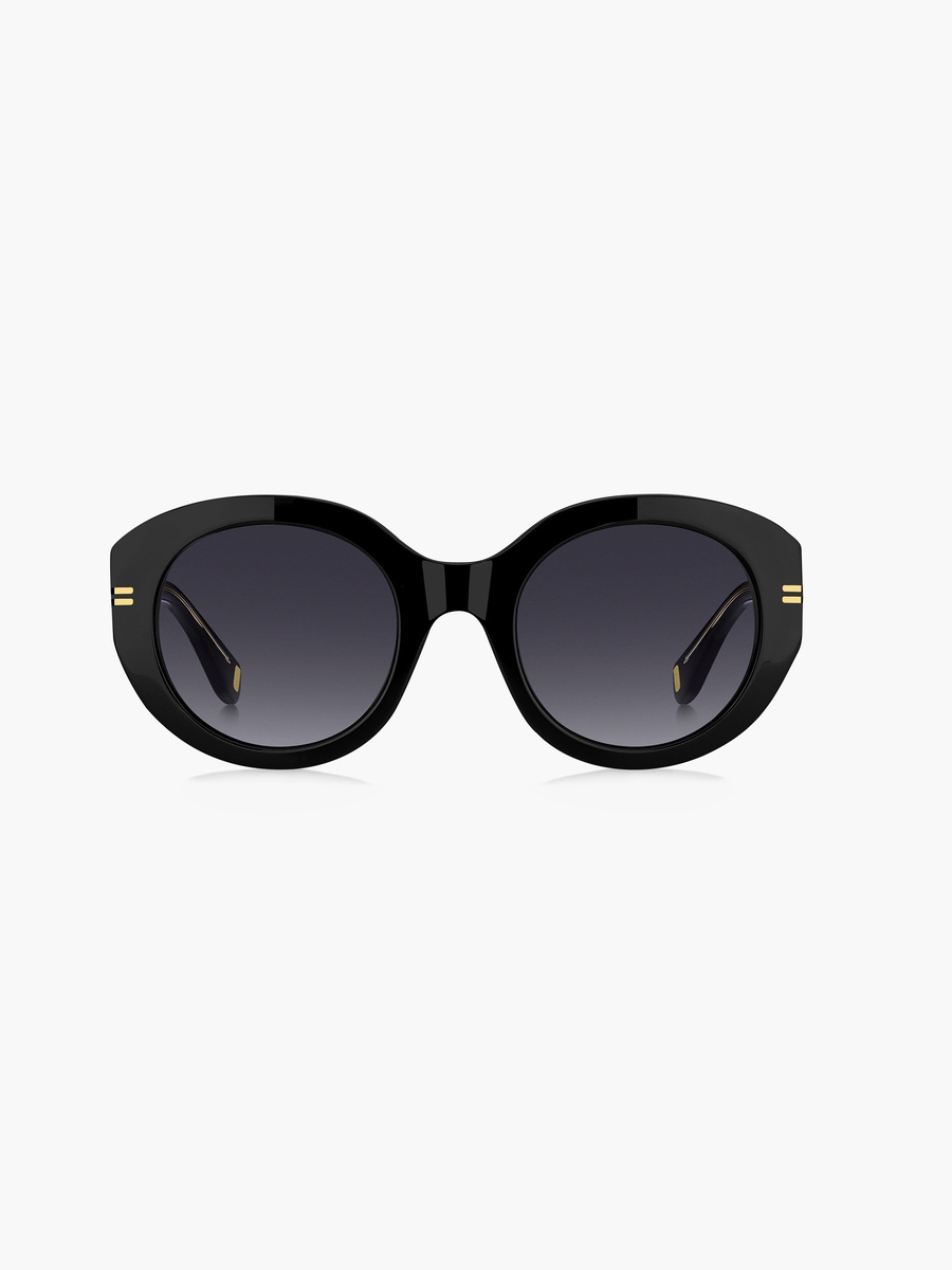 51MM Black Oval Sunglasses