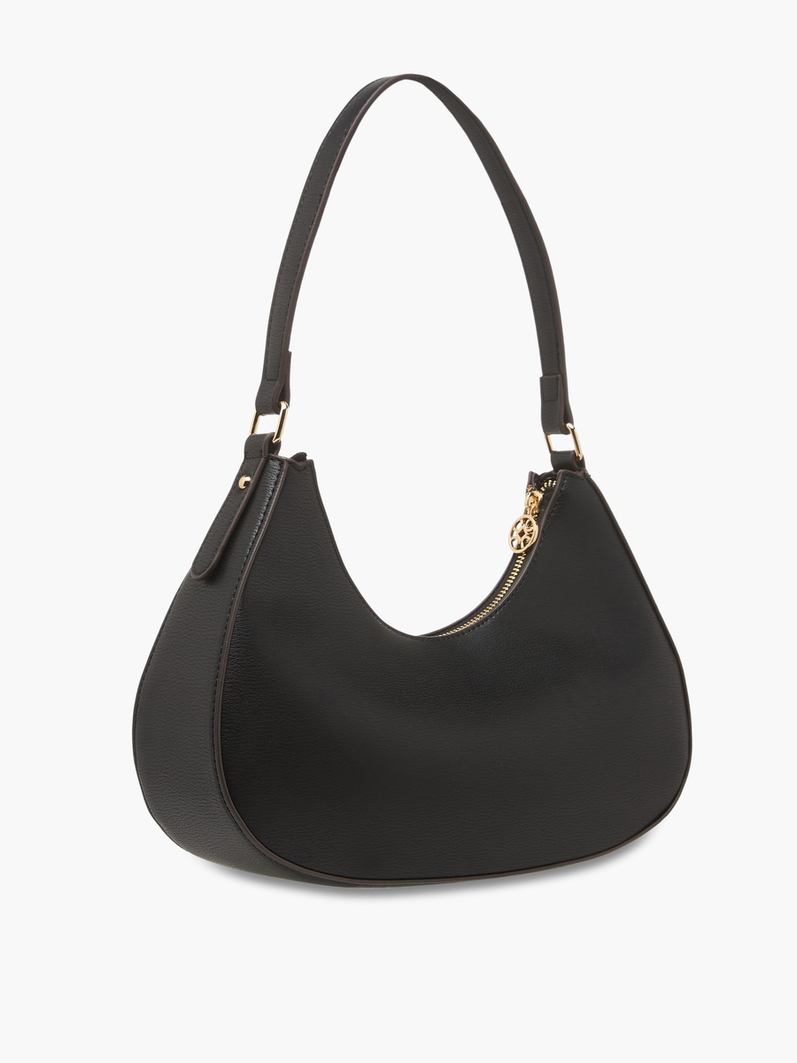 Kod Solid Baguette Bag with Zip Closure