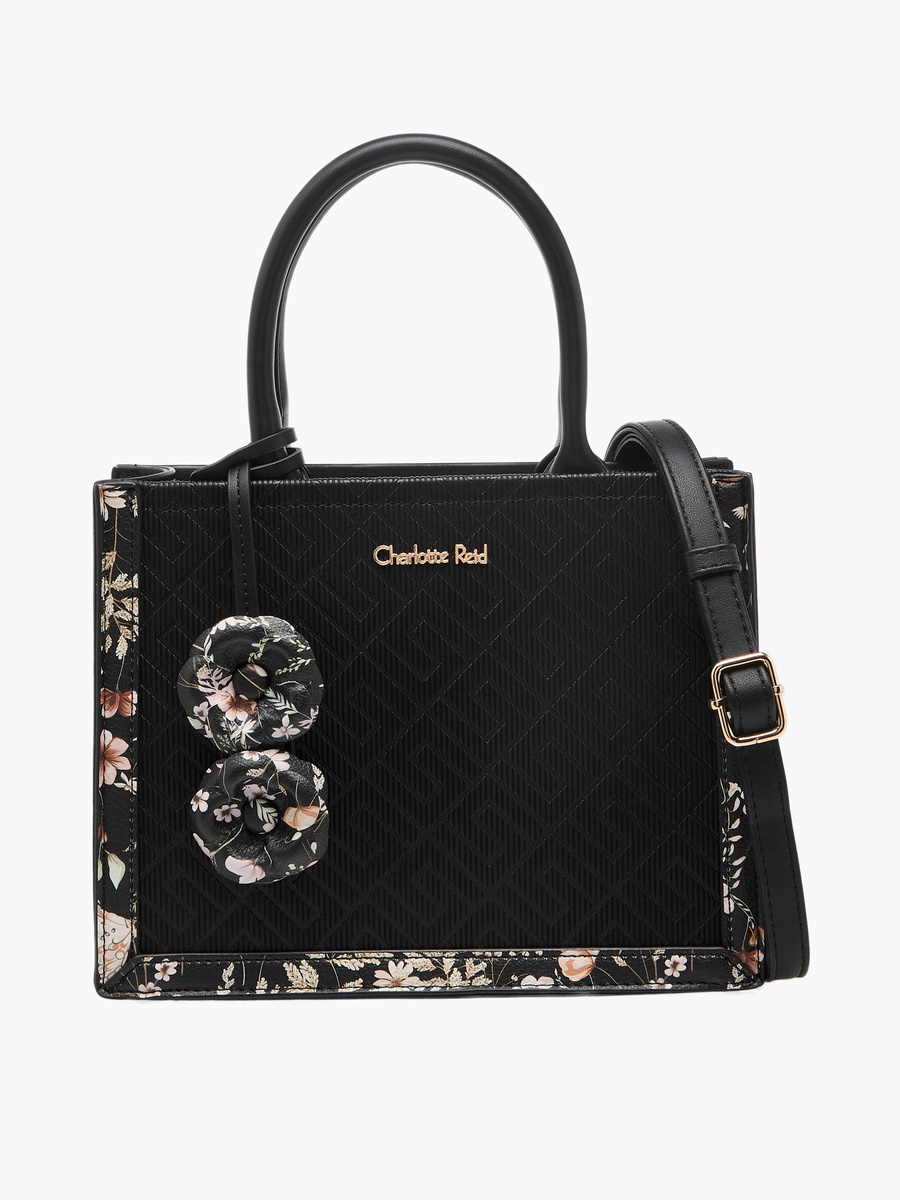 Panelled Tote Bag with Detachable Strap