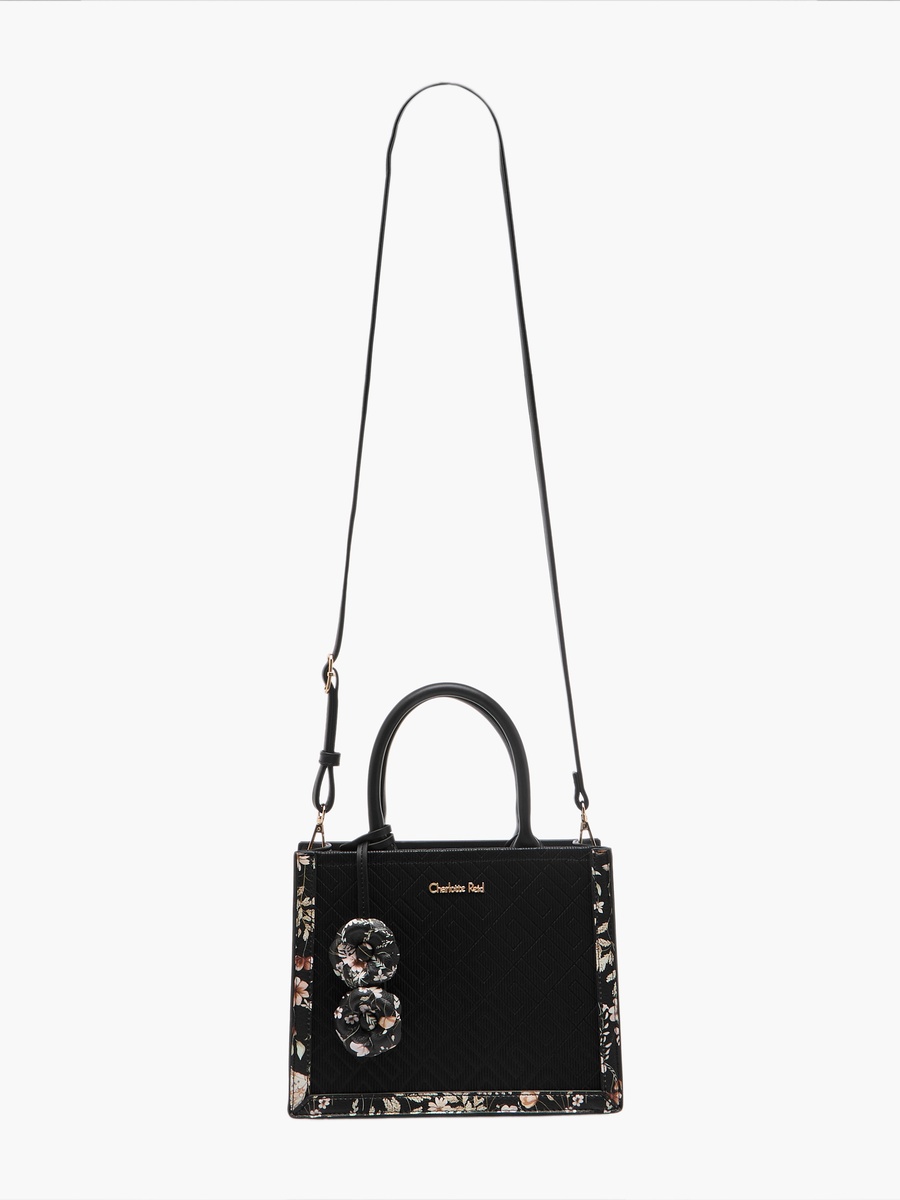 Panelled Tote Bag with Detachable Strap