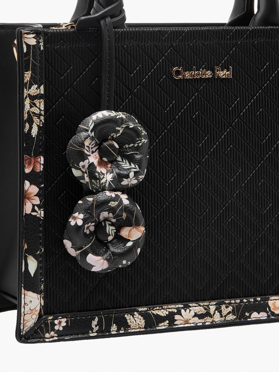 Panelled Tote Bag with Detachable Strap
