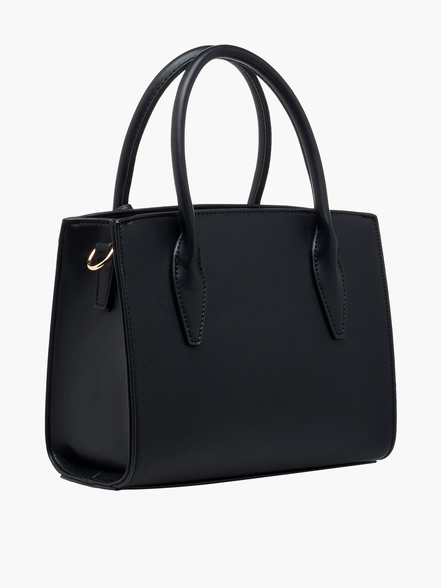 Panelled Satchel Bag with Detachable Strap