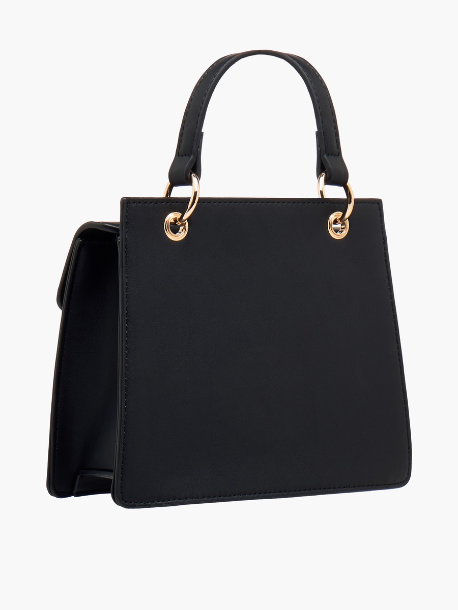 Panelled Crossbody Bag with Detachable Strap