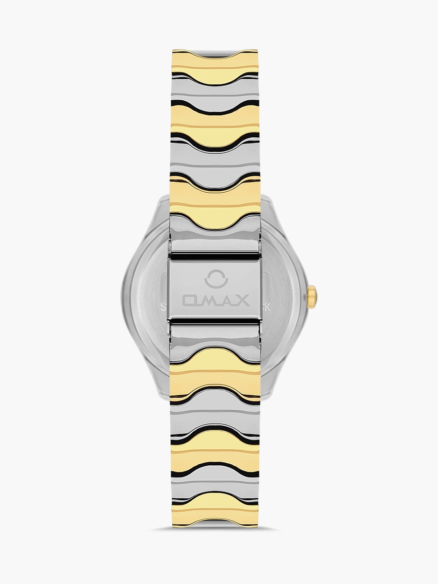 Women Silver and Gold Analog Stainless Steel Strap Watch - 00JSS024N008