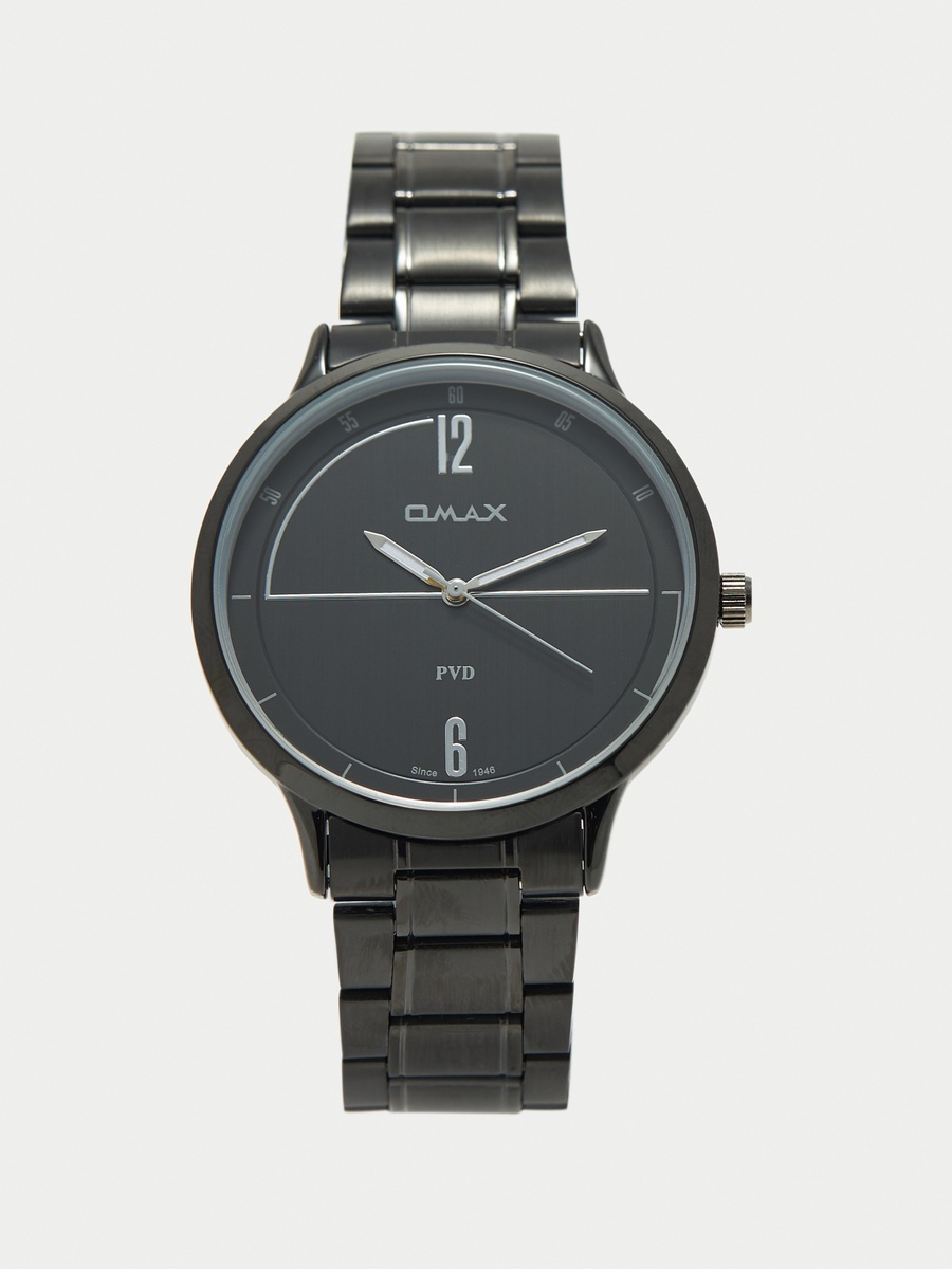 Men Black Stainless Steel Strap Analog Wristwatch - 00ASL003B002 - 42 MM