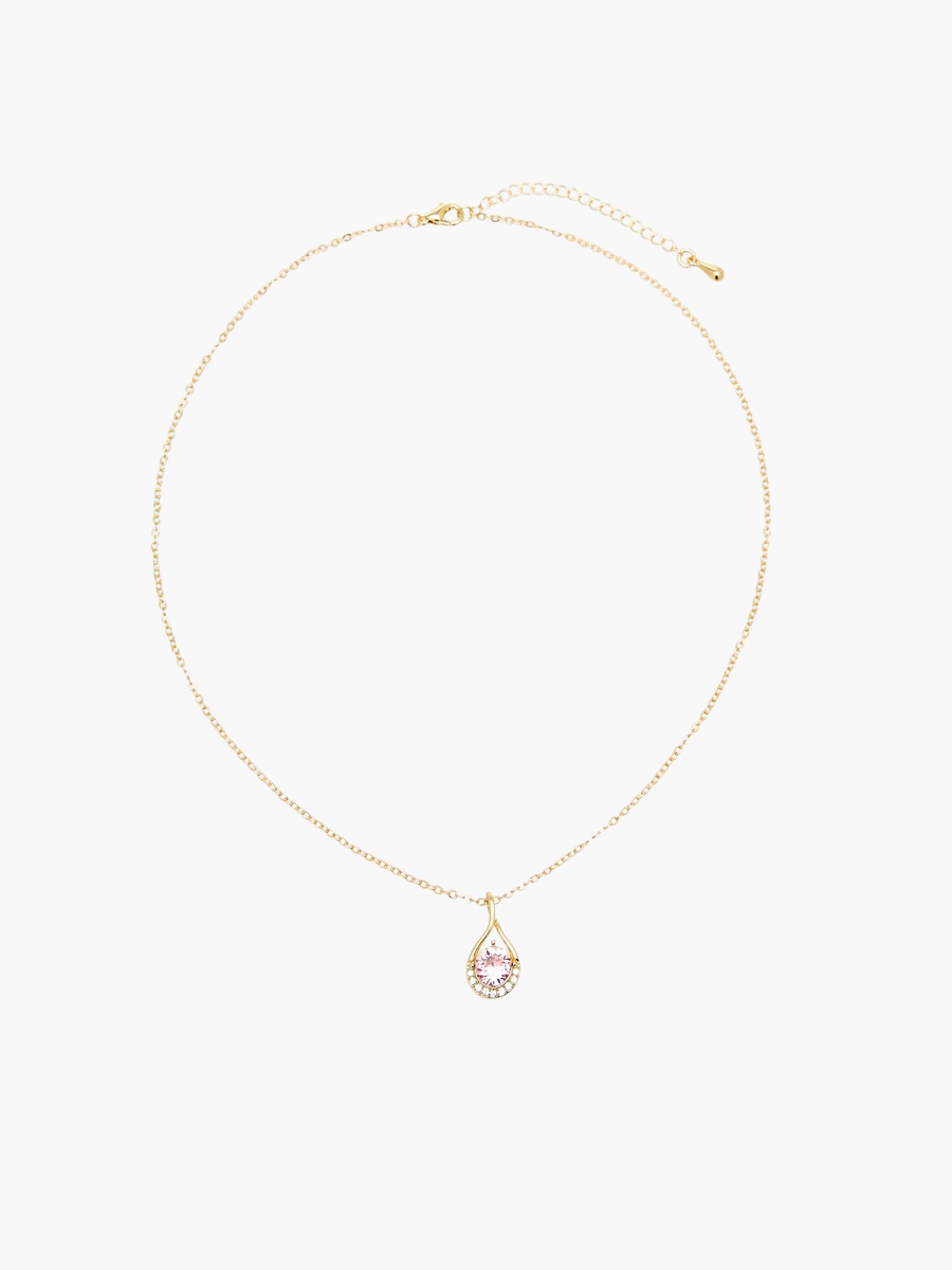 Gold Tone Necklace with Swarovski Pendant