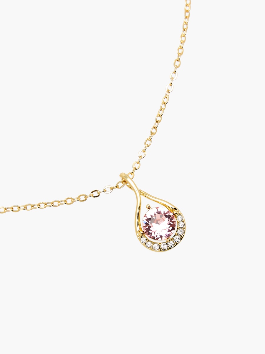 Gold Tone Necklace with Swarovski Pendant
