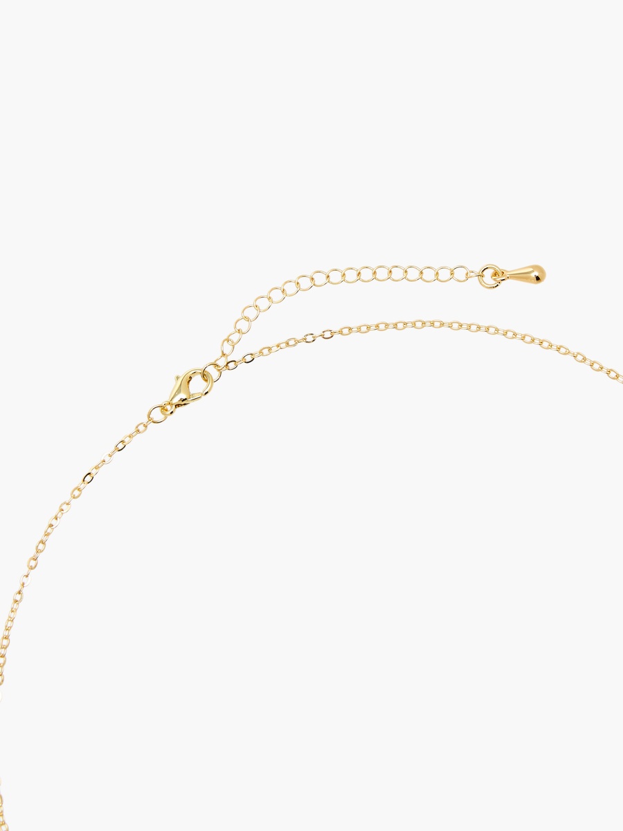 Gold Tone Necklace with Swarovski Pendant