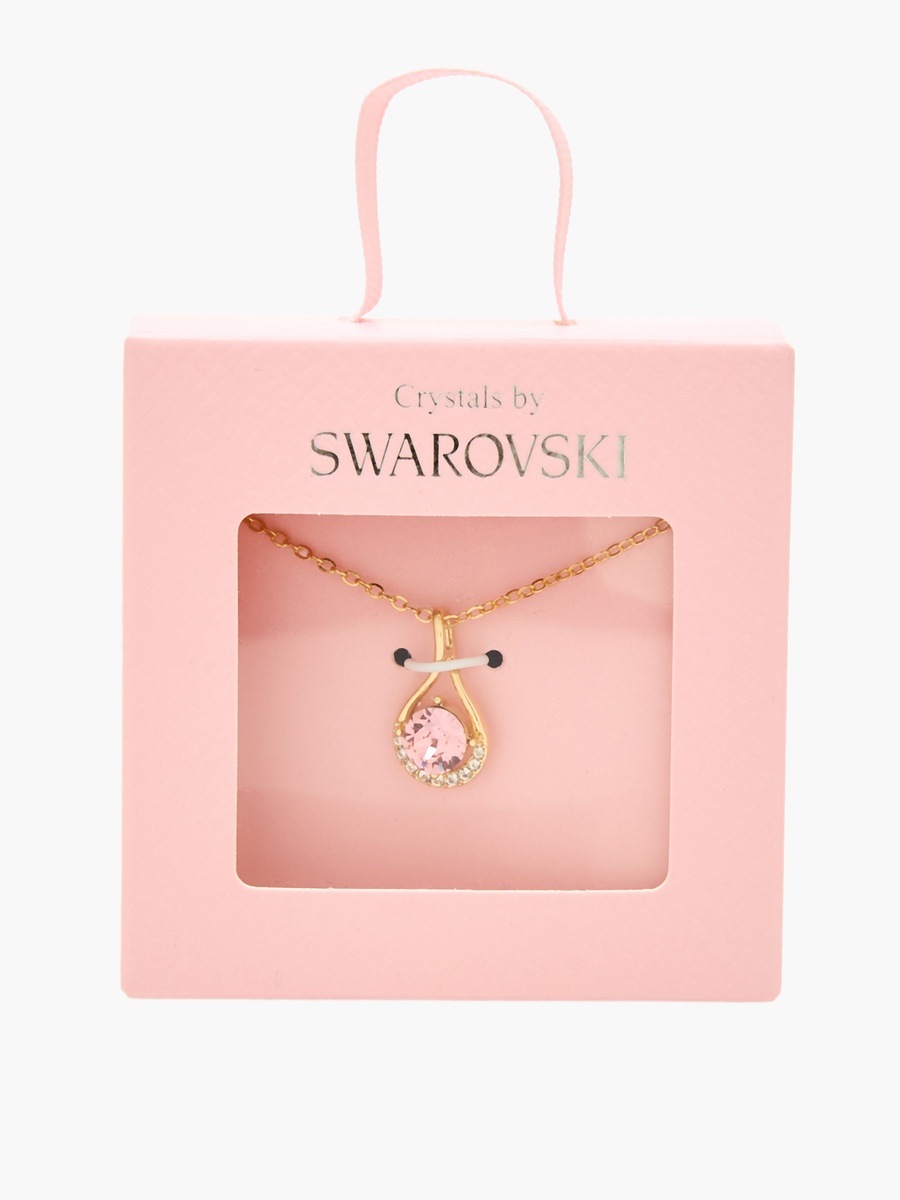 Gold Tone Necklace with Swarovski Pendant