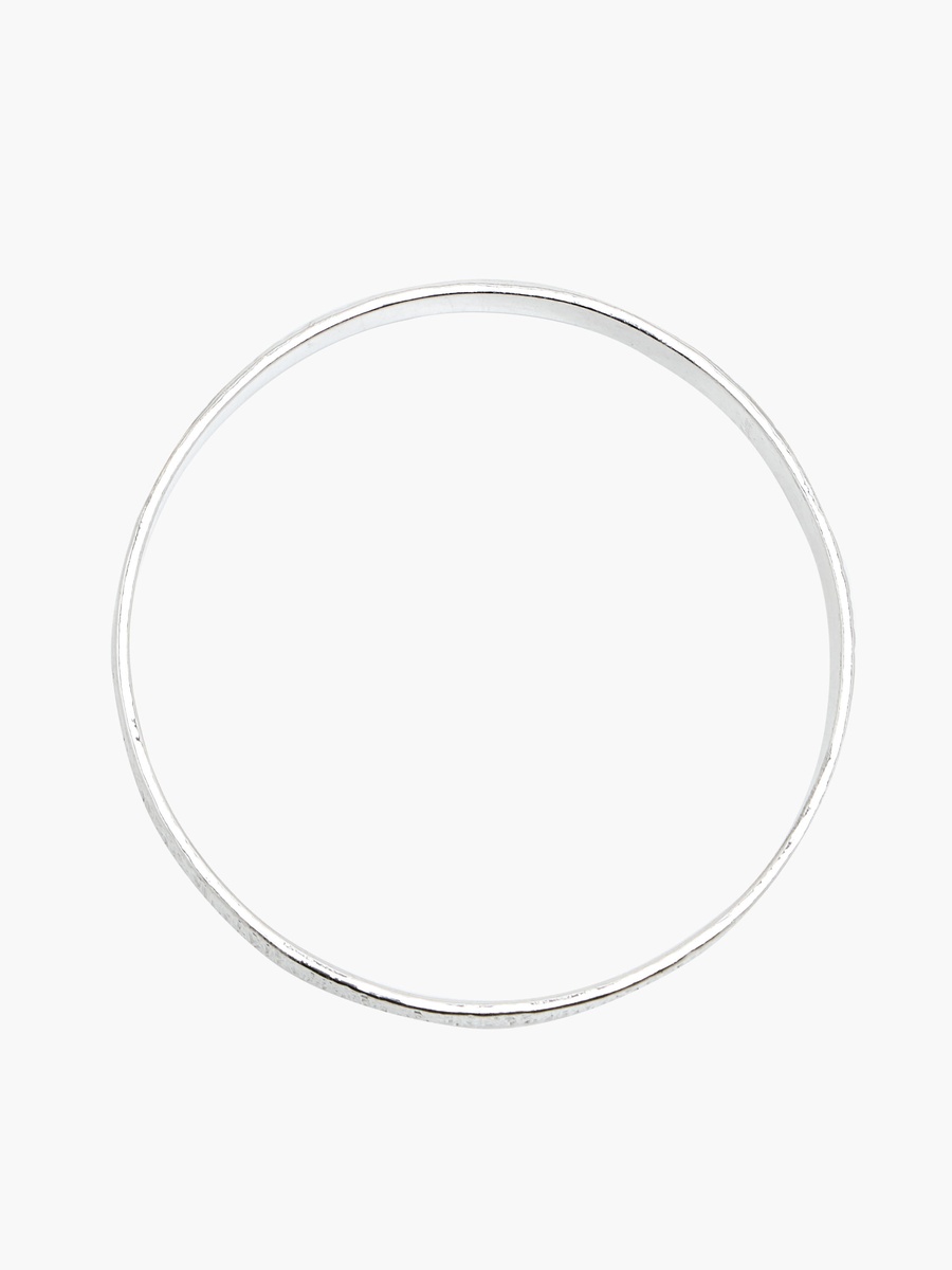 Pack of 10 Silver Tone Assorted Bangle