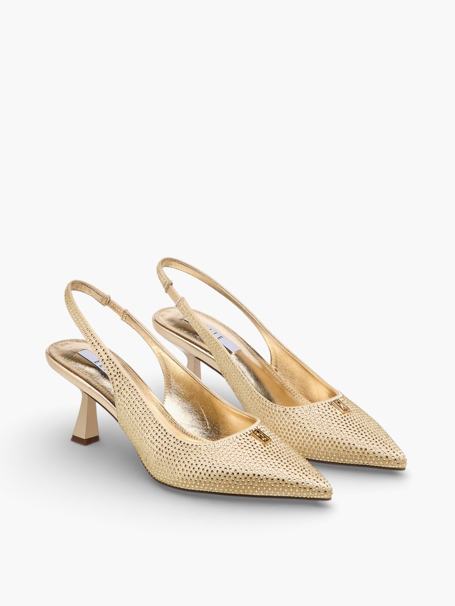 Women Kitten Heel Slingback Shoes