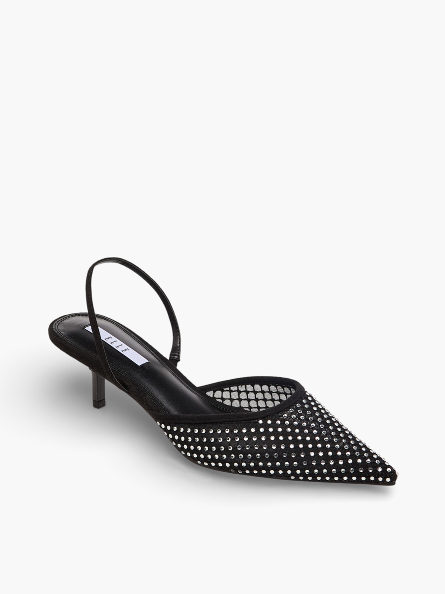 Women Kitten Heel Slingback Shoes