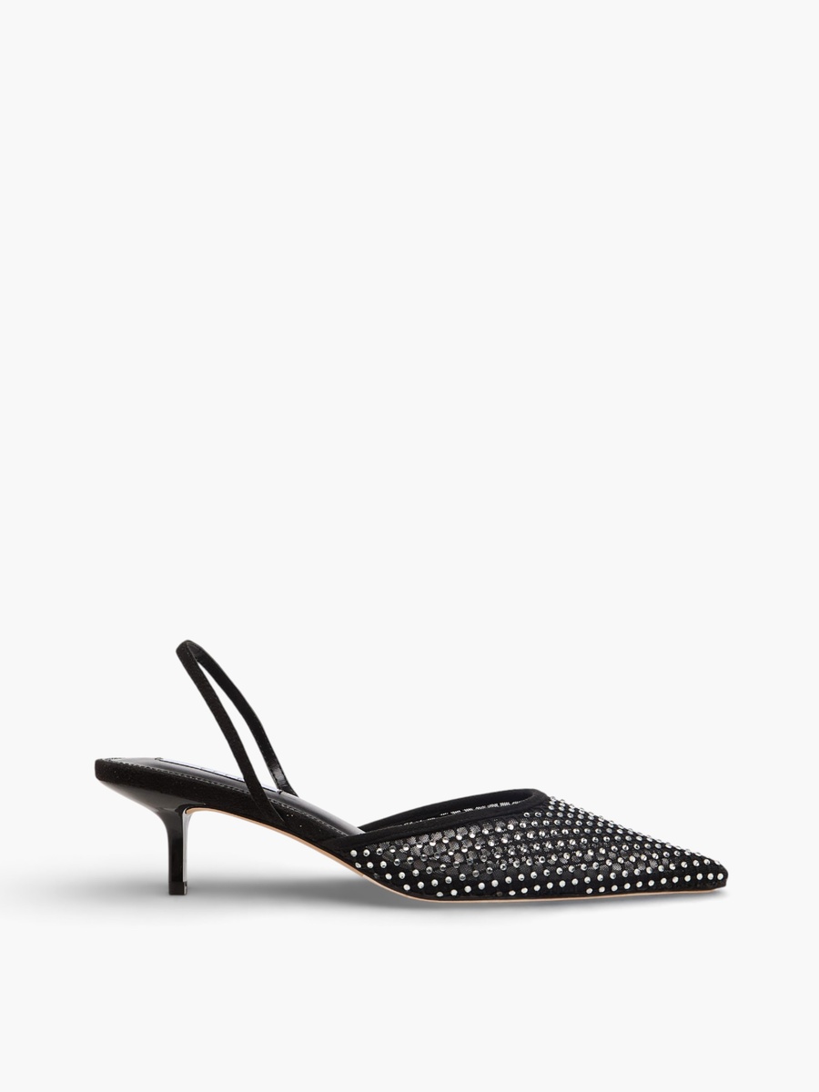 Women Kitten Heel Slingback Shoes