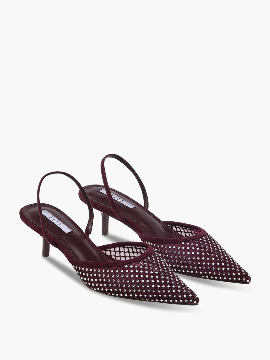 Women Kitten Heel Slingback Shoes