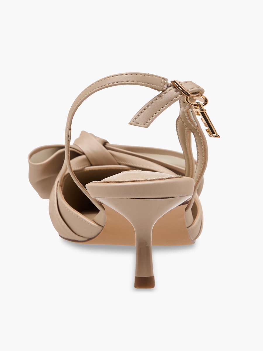 Women Kitten Heel Backstrap Shoes