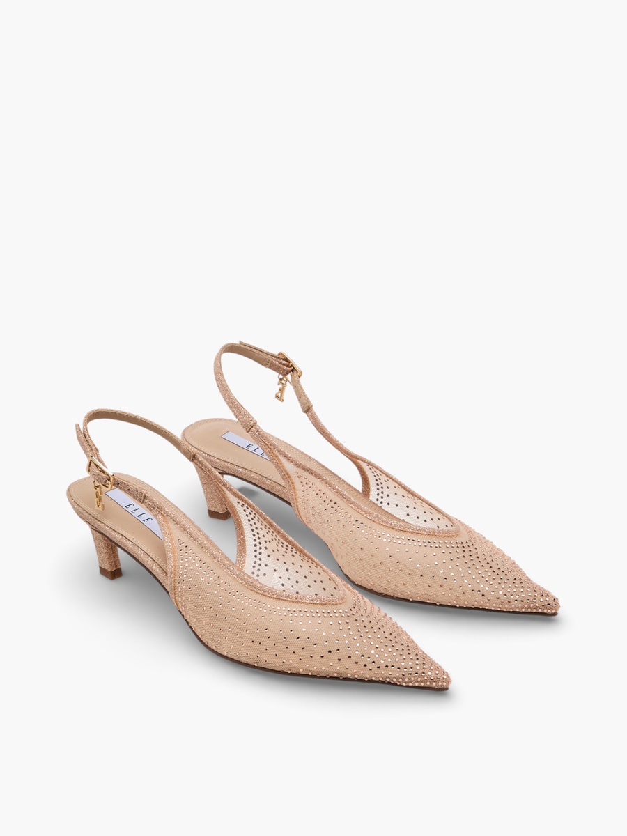 Embellished Kitten Heel Shoes