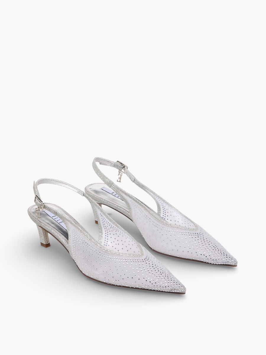 Embellished Kitten Heel Shoes