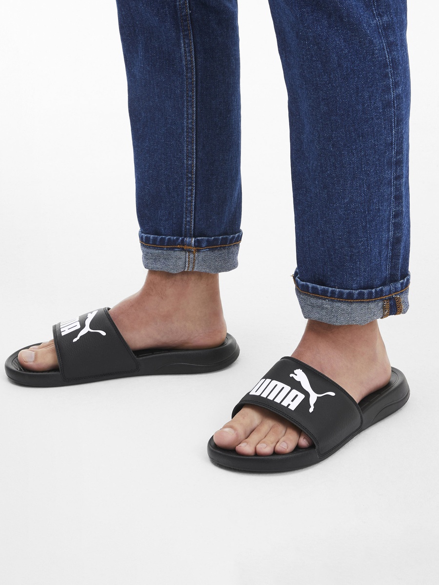 Men Popcat 20 Logo Print Slides