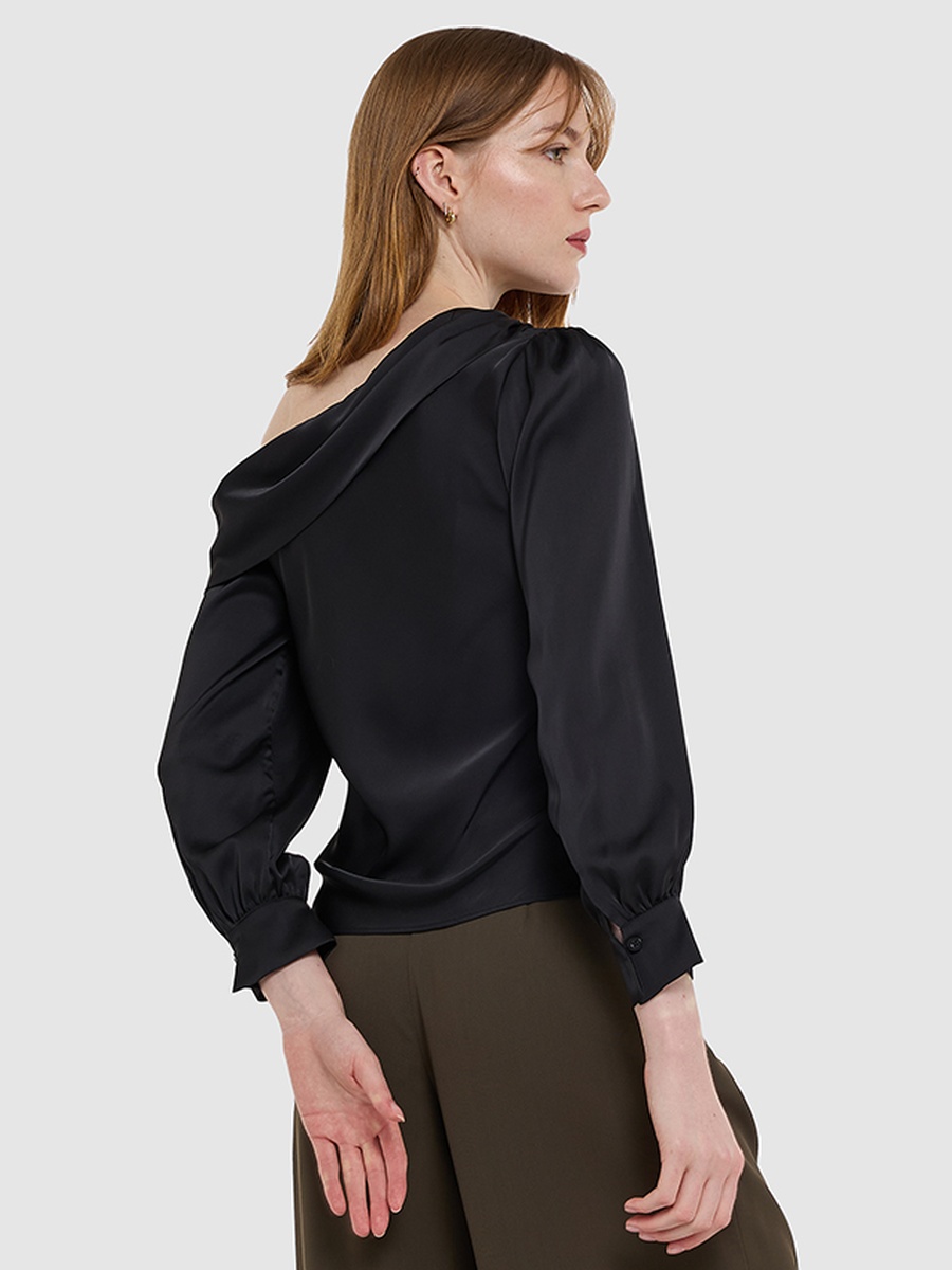 Satin One Shoulder Top