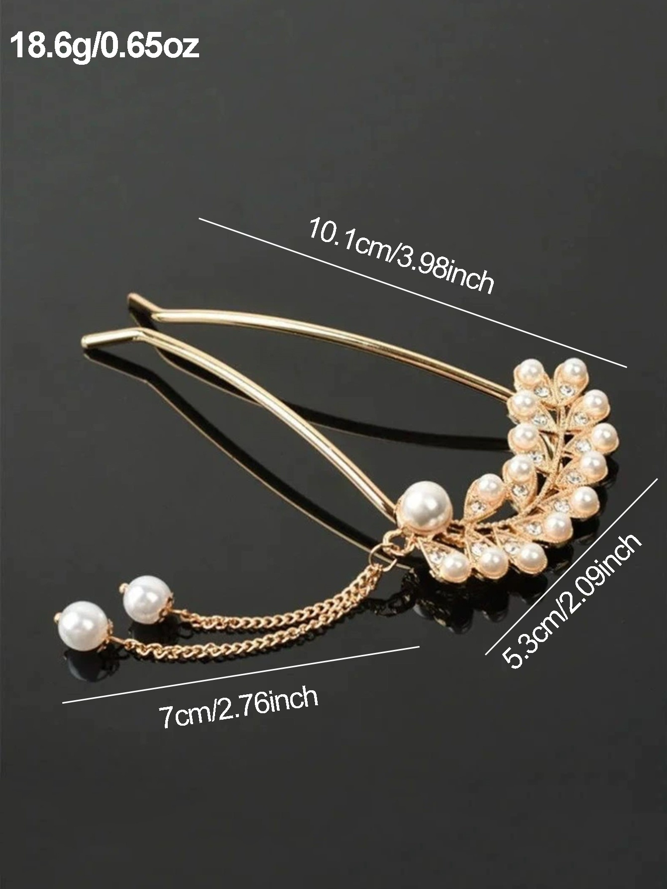 Faux Pearl Embellished Hair Pin