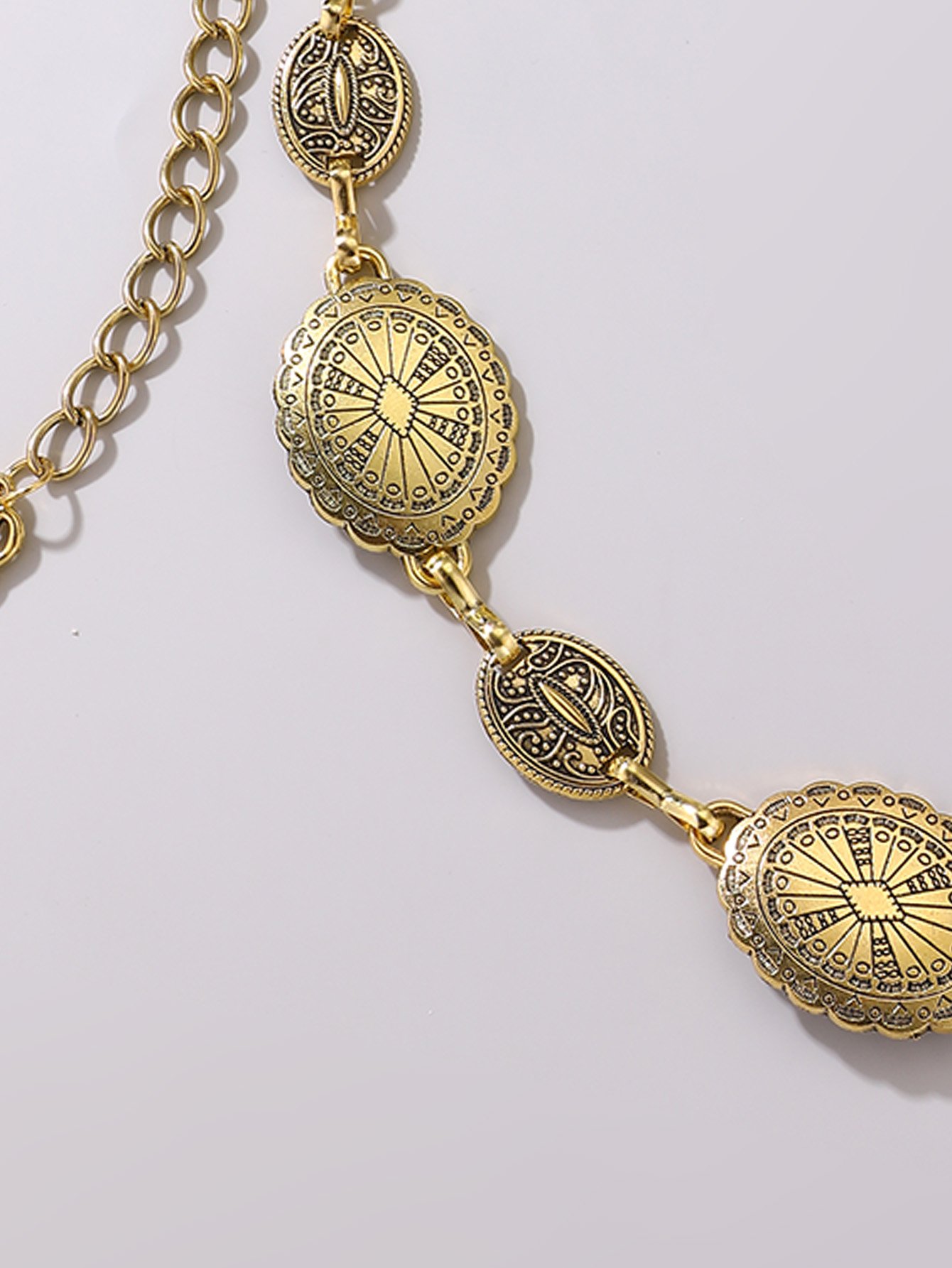 Gold Embellished Waist Chain Belt
