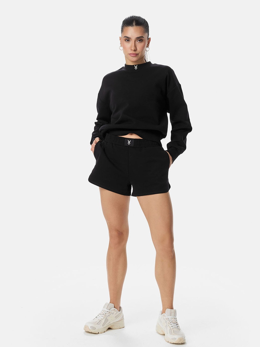 Black Lightweight Sports Shorts