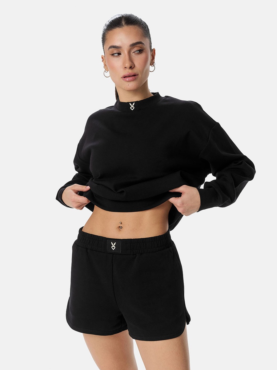 Black Lightweight Sports Shorts