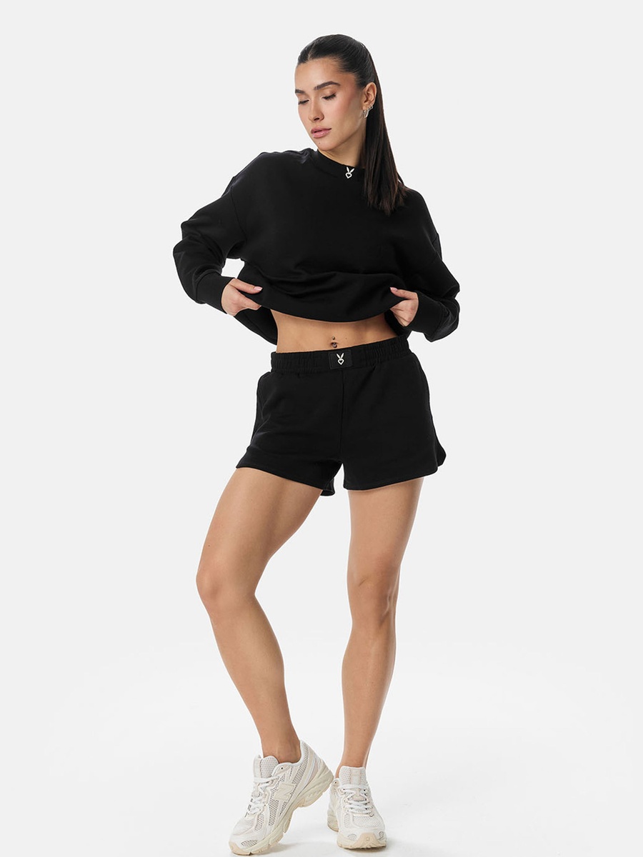 Black Lightweight Sports Shorts