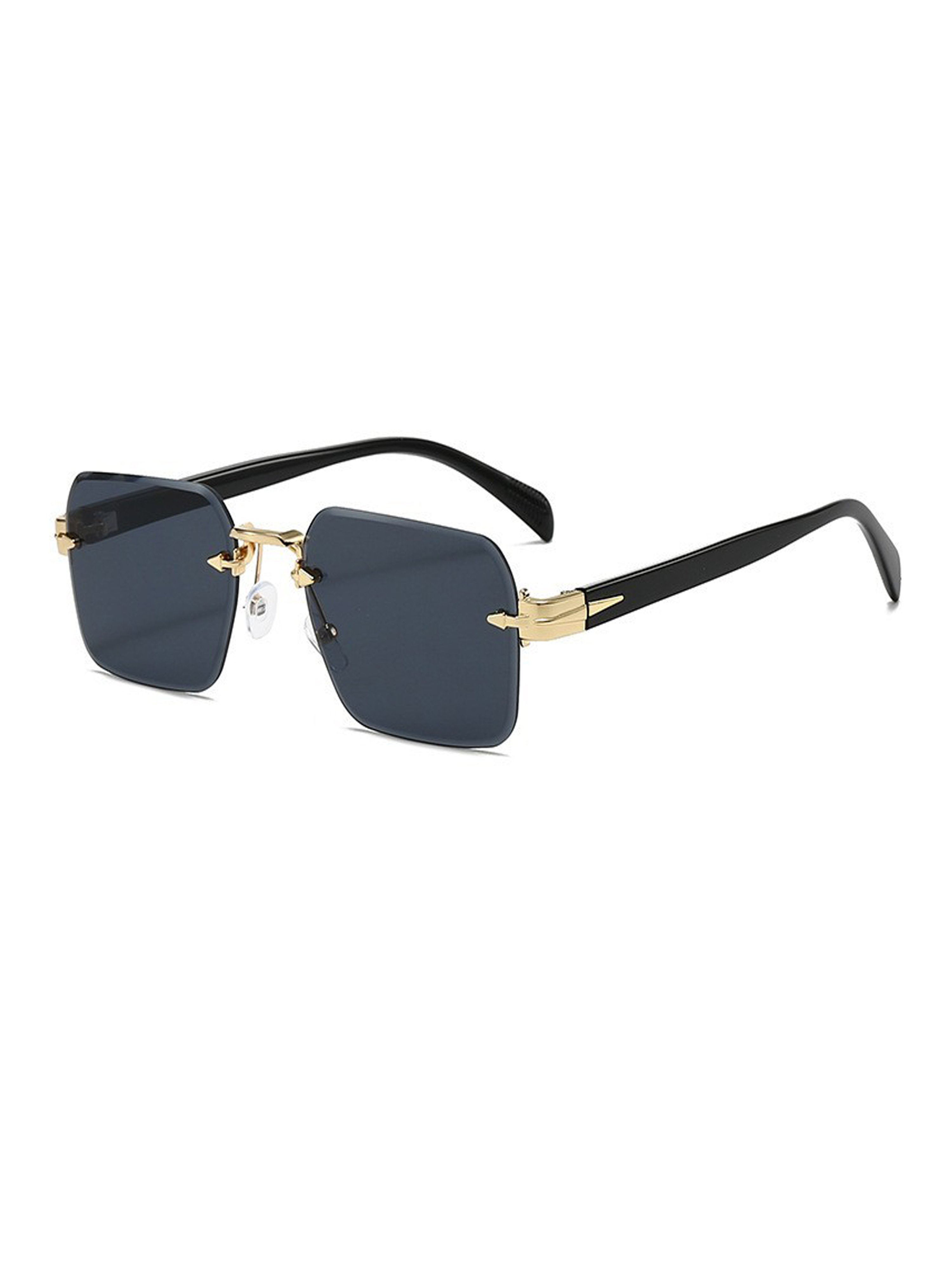 Retro Rimless Square Sunglasses
