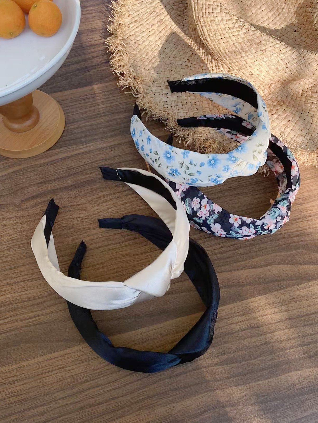 Set of 4 - Floral Print Hairband