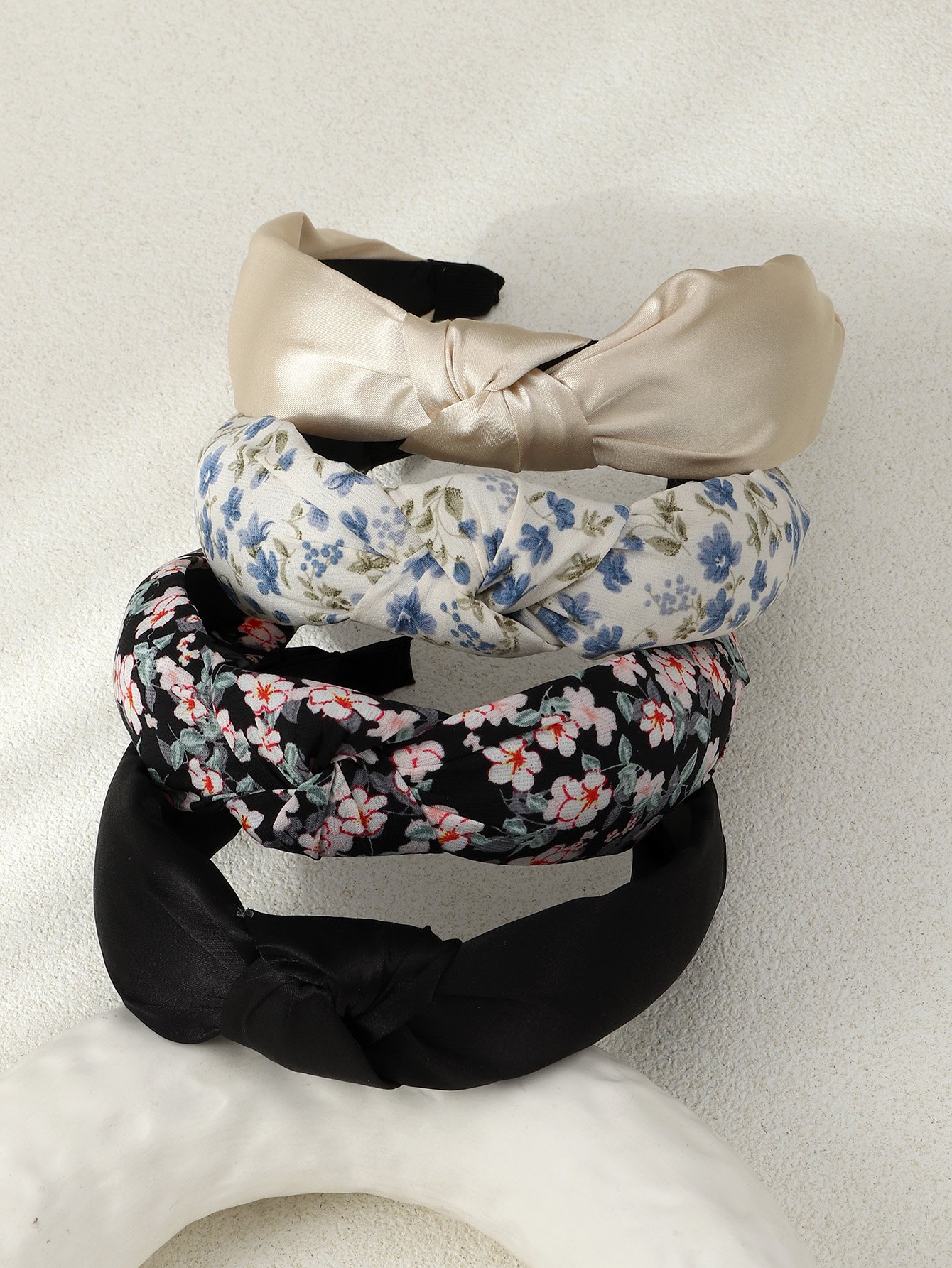 Set of 4 - Floral Print Hairband